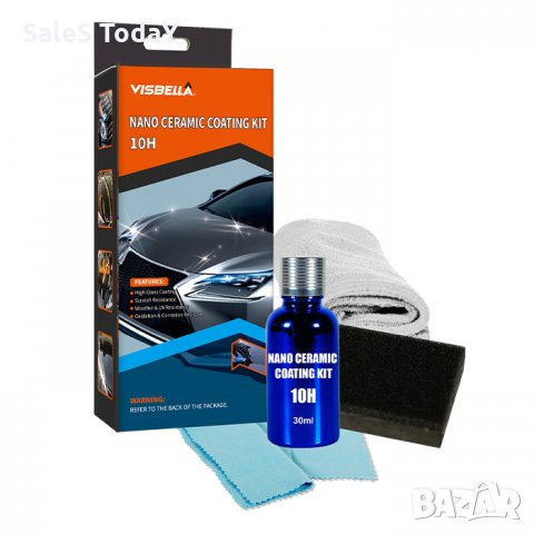 Течно стъкло Visbella, за предпазване на вашият автомобил, керамично покритие, 10H, 30мл, снимка 3 - Аксесоари и консумативи - 33067842