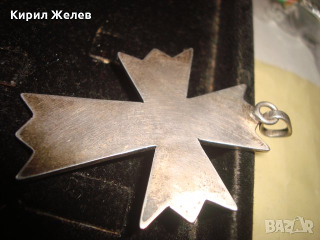 ПОСРЕБРЕН или СРЕБЪРЕН МАЛТИЙСКИ КРЪСТ МАГНИТ НЕ го ЛОВИ РЯДЪК 21673, снимка 7 - Колиета, медальони, синджири - 32690781