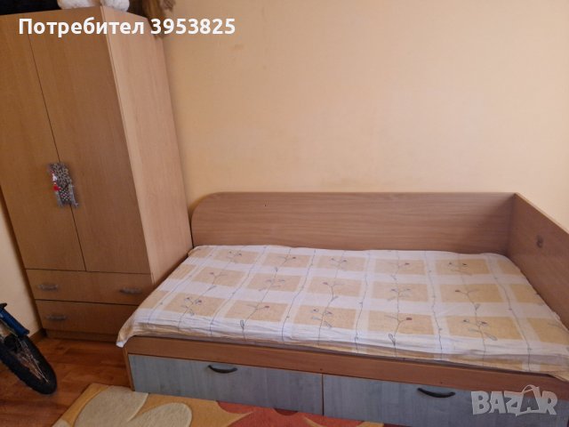 Легло, гардероб, бюро, снимка 1 - Мебели за детската стая - 44047127