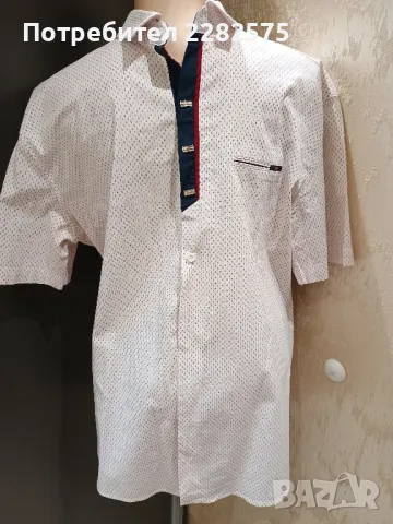 Мъжка риза с къс ръкав ХЛ/ХХЛ , снимка 4 - Ризи - 47581913