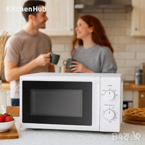 Компактна микровълнова фурна Comfee - 20 литра, 700W и 5 нива на мощност, снимка 5 - Микровълнови - 52122723