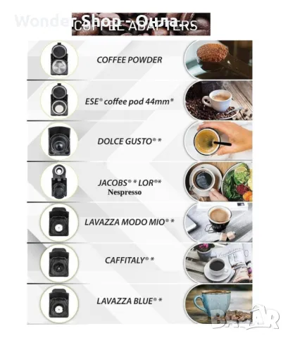 ☕ Multi capsule еспресо кафемашина 8 в 1 – Удобство и разнообразие във всяка чаша ☕, снимка 3 - Кафемашини - 49268938