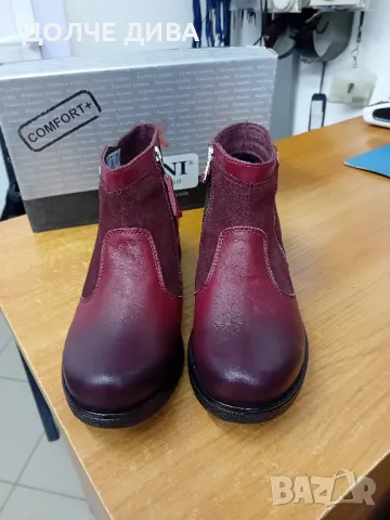 НАМАЛЕНИЕ ДАМ.БОТИ м 01 бордо,черни и сини естествена кожа, снимка 7 - Дамски боти - 47372932