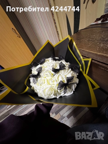 Ръчно изработино цвете с 50 цветя, снимка 1