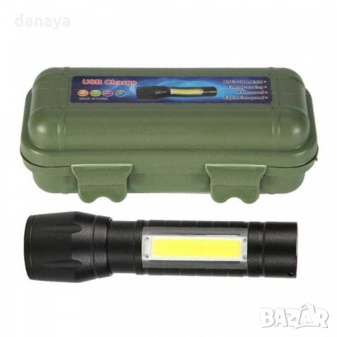 1921 Мощен джобен LED фенер USB мини фенерче, 2300 лумена, снимка 4 - Къмпинг осветление - 32619685