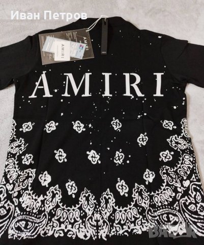Amiri Moncler мъжка тениска фланелка блуза спортна памучна 100% унисекс уникат , снимка 5 - Тениски - 40353266