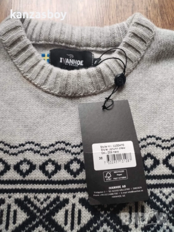 Ivanhoe of sweden jorunn crew - вълнен дамски пуловер НОВ 36/С, снимка 9 - Блузи с дълъг ръкав и пуловери - 52919629