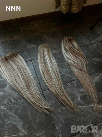 Естествена Славянска Коса/екстеншъни – 60 см, 300 гр (Отто Бутик)