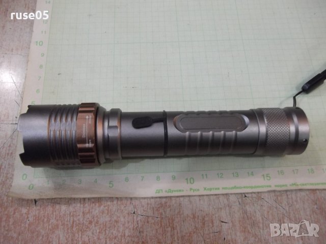 Фенер акумулаторен регулируем нов работещ, снимка 4 - Прожектори - 38185275