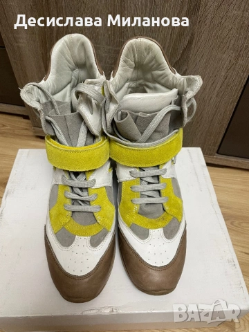 Обувки ест.кожа и велур Elena Lachi-номер 40, но по скоро отговарят на 41, снимка 3 - Дамски ежедневни обувки - 53223965