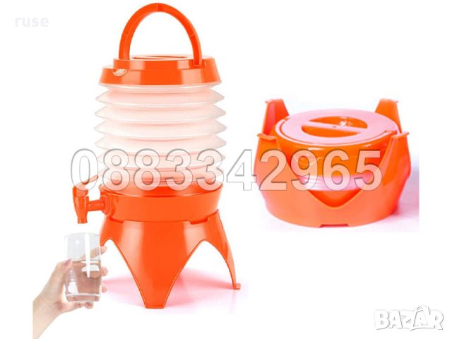 НОВ! Сгъваем диспенсър за вода 3,5L