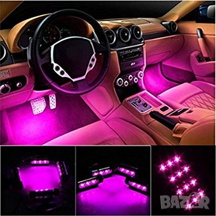 Интериорно LED RGB осветление за автомобил с дистанционно Car Atmosphere Light, снимка 5 - Аксесоари и консумативи - 33274322