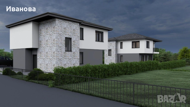 Нова двуетажна къща в бързоразвиващия се район - м-т Зеленика, Област Варна., снимка 3 - Къщи - 51623276