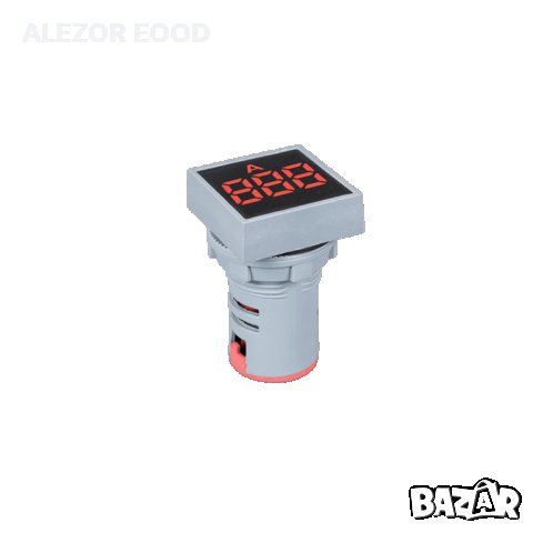 Амперметър дигитален, AC 0-100A, Квадратен 22/22mm, 20212805