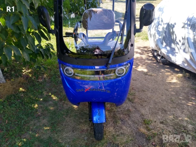 Електрическа триколка с покрив - Синя, снимка 5 - Мотоциклети и мототехника - 51339378