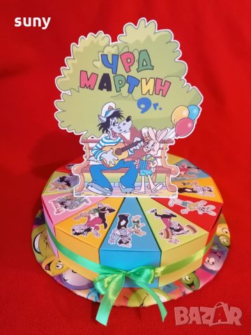 Картонена торта "Ну, погоди!", снимка 2 - Други - 33522724