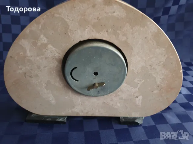 Каминен мраморен механичен френски часовник, снимка 7 - Антикварни и старинни предмети - 49151143