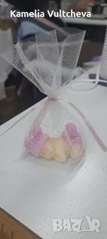 Подаръци за гости.Ръчно изработени сапунчета, снимка 5 - Декорация - 48612361