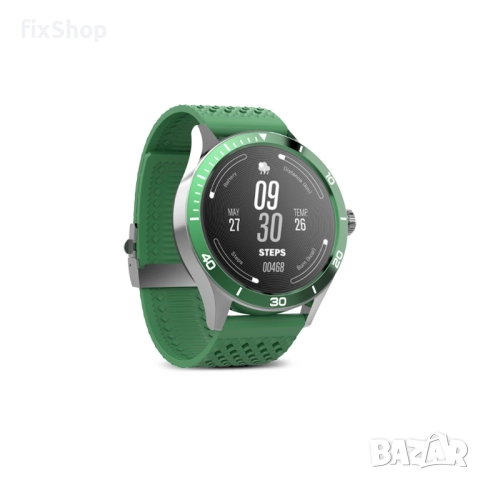 Forever ICON v2 AW-110 – Смарт часовник с AMOLED дисплей и модерен зелен дизайн, снимка 8 - Смарт гривни - 51610493