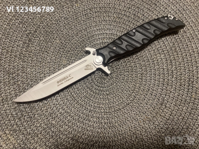 Руски сгъваем нож НОКС Финка-С,  дизайн А.Бирюков, снимка 12 - Ножове - 52367373