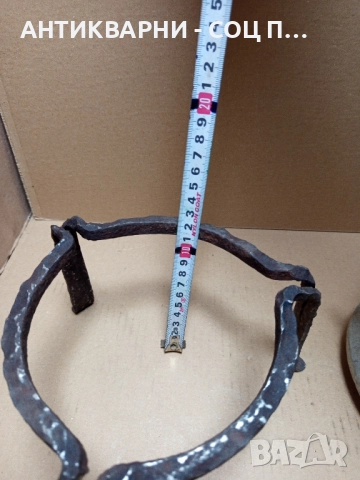 Комплект Соц Стари Медно Менче Със Саджек Пиростия За Огнище 1.5лт Номер 4., снимка 9 - Антикварни и старинни предмети - 51477206