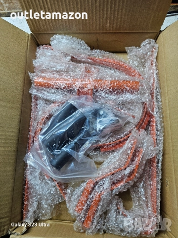 Комплект от 2 стабилизатора за стълби, Autocis, устойчива стомана, оранжев, 44,5x35,5x8 см, снимка 9 - Други инструменти - 52882820