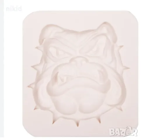 Боксер куче голяма глава силиконов молд форма фондан шоколад гипс 