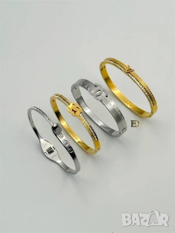 гривна от стомана 
не променя цвета си
висок клас
christian dior louis vuitton hermes cartier , снимка 4 - Гривни - 50970282