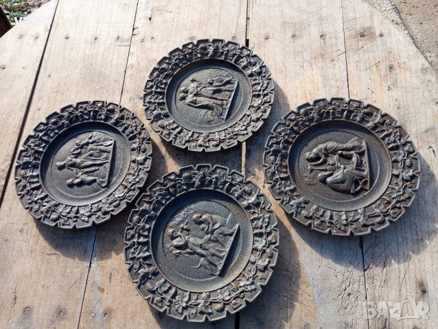 Чугунени чинии за стена, снимка 2 - Декорация за дома - 43602601