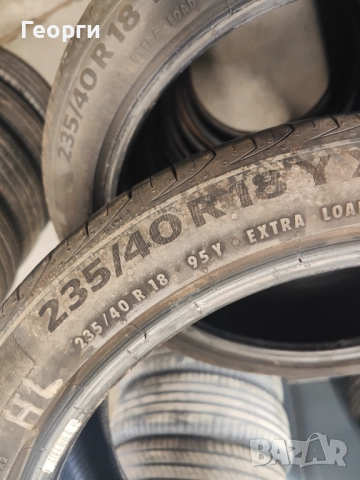 2бр.летни гума 235/40/18 Continental, снимка 5 - Гуми и джанти - 52847038