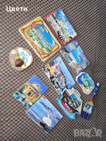 Лот от десет магнита за хладилник