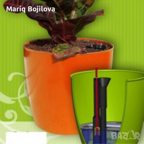 Саксия с поливна система Ø18×H16 см - за здрава коренова система, снимка 8 - Други стоки за дома - 53501432