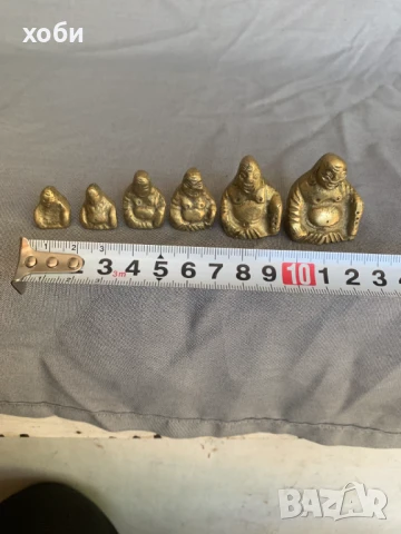 малки месингови фигурки смеещия се буда, снимка 3 - Антикварни и старинни предмети - 50758599