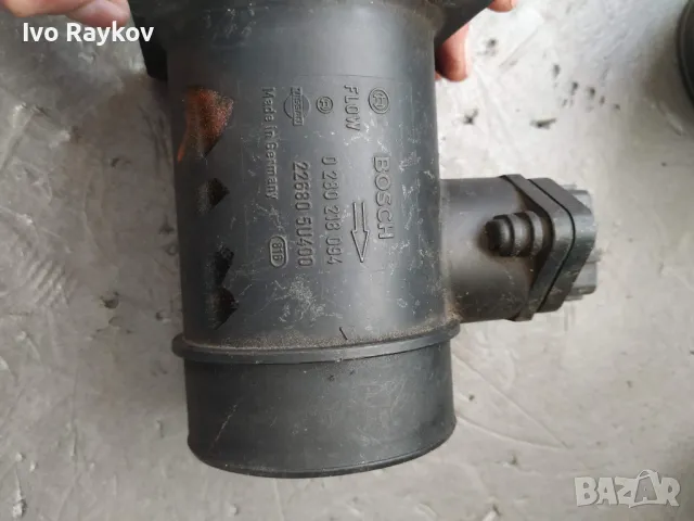 Дебитомер за Nissan Almera II, Primera, 1.5, 1.8, 1998-2006г., 0 280 218 094, 0280218094, 22680 5U40, снимка 2 - Части - 44808543