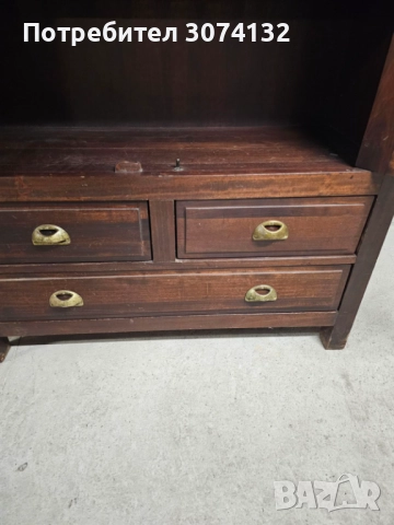 Библиотека витрина с кристални стъкла, снимка 2 - Секции и витрини - 52159449