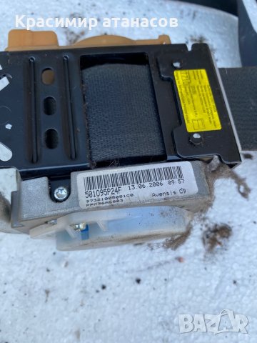 Предпазен колан преден десен за Тойота Авенсис Т25.73210-05051.2003-2008г, снимка 3 - Части - 37494120