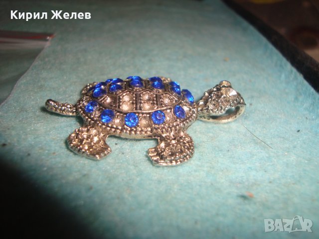 СРЕБРИСТА СКЪПОЦЕННА ФИГУРАЛНА ВИСУЛКА КОСТЕНУРКА с ЦВЕТНИ ФАСЕТ КРИСТАЛЧЕТА АРТ МЕДАЛЬОН 15100, снимка 4 - Колиета, медальони, синджири - 35585501