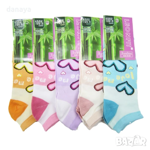 5974 Цветни дамски чорапи Сърца, 38-41 номер, снимка 2 - Дамски чорапи - 50772895