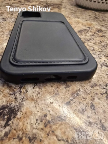 Калъф за iPhone 12 / 13 / 14 (6.1"), с джоб за карти, снимка 5 - Калъфи, кейсове - 51789419