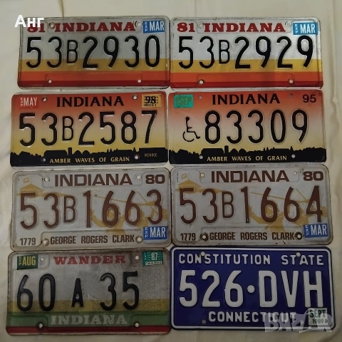 Aмерикански номера, снимка 3 - Колекции - 44570898