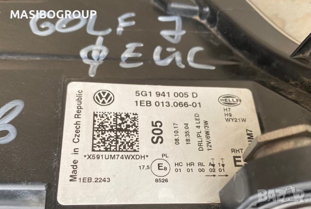 Фар ляв фарове Led за Фолксваген Голф 7 фейс Vw Golf 7 facelift , снимка 6 - Части - 29234500