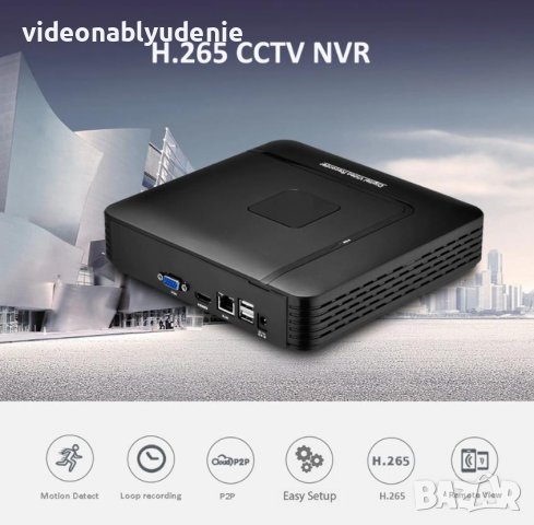 4K SUPER ULTRA HD ONVIF P2P H.265+ 16 Канален NVR за до 8 Mегапикселови IP Цифрови Камери, снимка 1 - IP камери - 38786057