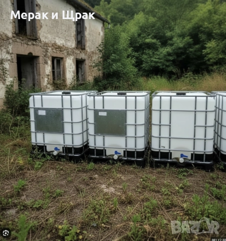 Продавам 1000-литрови бидони (IBC резервоар)., снимка 2 - Бидони, бурета и бъчви - 52877313