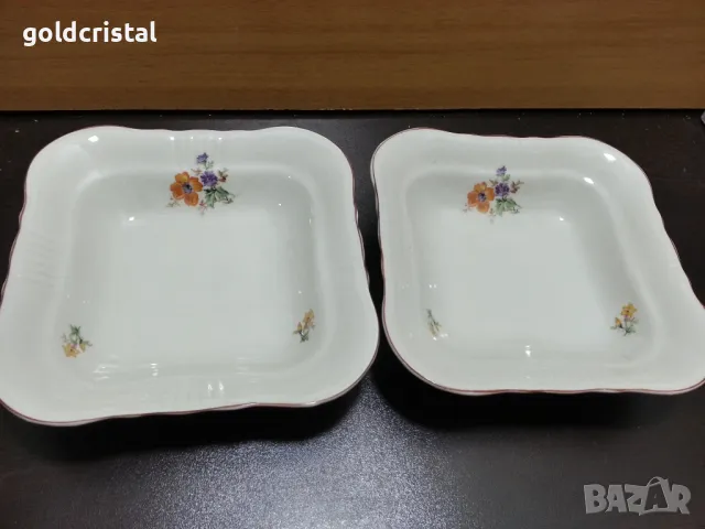 Стар български порцелан купа за салата  чинии супник сосиера плато 