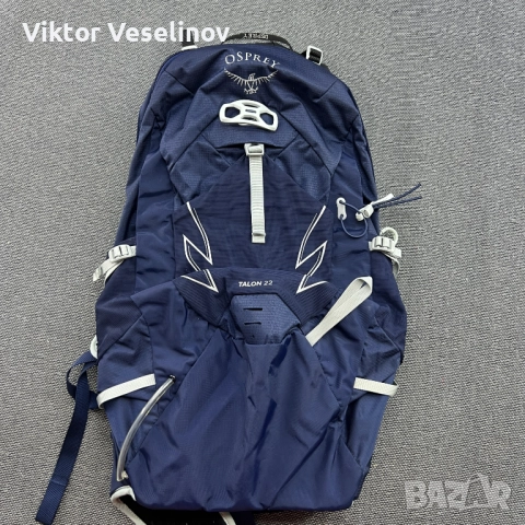 Ospray Talon 22L Туристическа раница Размер M-XL Твърд Гръб Синя Планинска