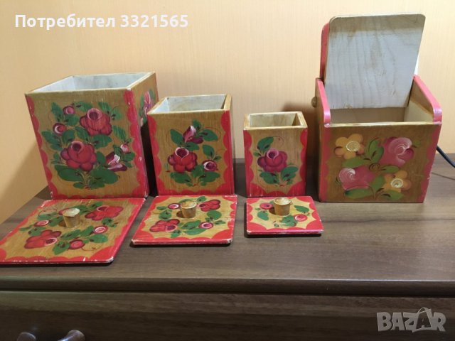 Ретро дървени кутии за подправки, снимка 6 - Други ценни предмети - 38341286