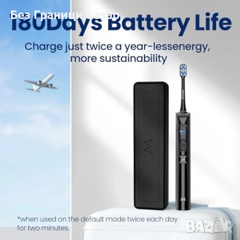 Нова Електрическа четка за зъби 79 000 вибрации, IPX8, 5 режима, калъф, снимка 7 - Други - 53156500