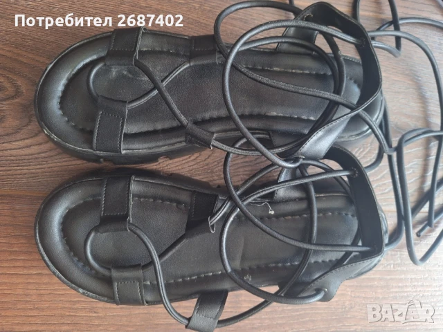 Дамски сандали с връзки., снимка 1