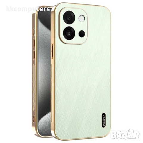 OnePlus 13s 5G / OnePlus 13T 5G KADEM Electroplating Silk Texture PU + TPU Калъф и Протектор, снимка 3 - Калъфи, кейсове - 50712197