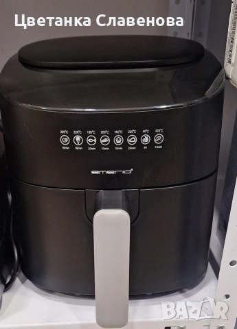 Еърфраер Emerio с обем 4,5 литра, 8 програми бързо нагряване, 1300 W, снимка 6 - Фритюрници - 52507514